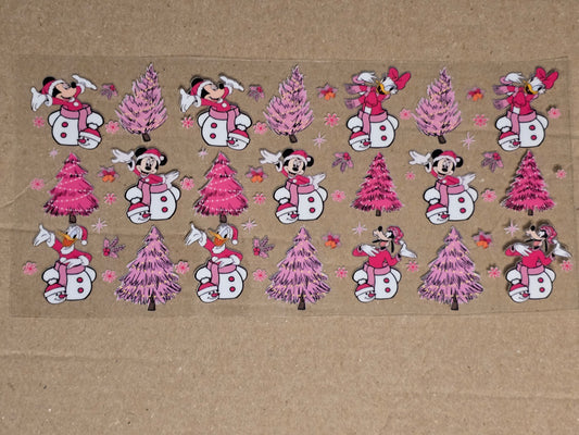 Pink Christmas Mickey